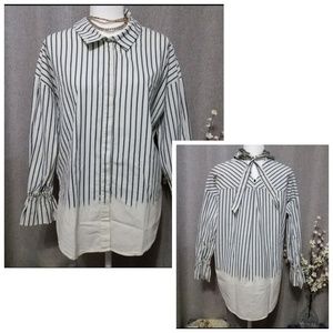 Sanctuary cotton striped shirt